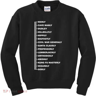 Beardly Manly Beard Growth Chart Kids Sweatshirt