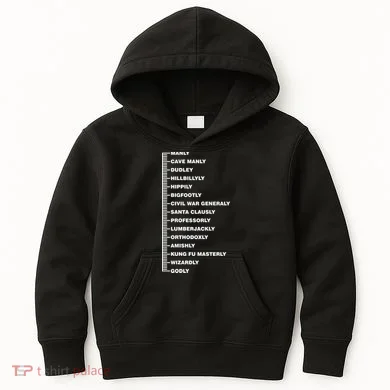 Beardly Manly Beard Growth Chart Kids Hoodie