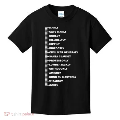 Beardly Manly Beard Growth Chart Kids T-Shirt