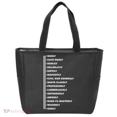 Beardly Manly Beard Growth Chart Tote Bag