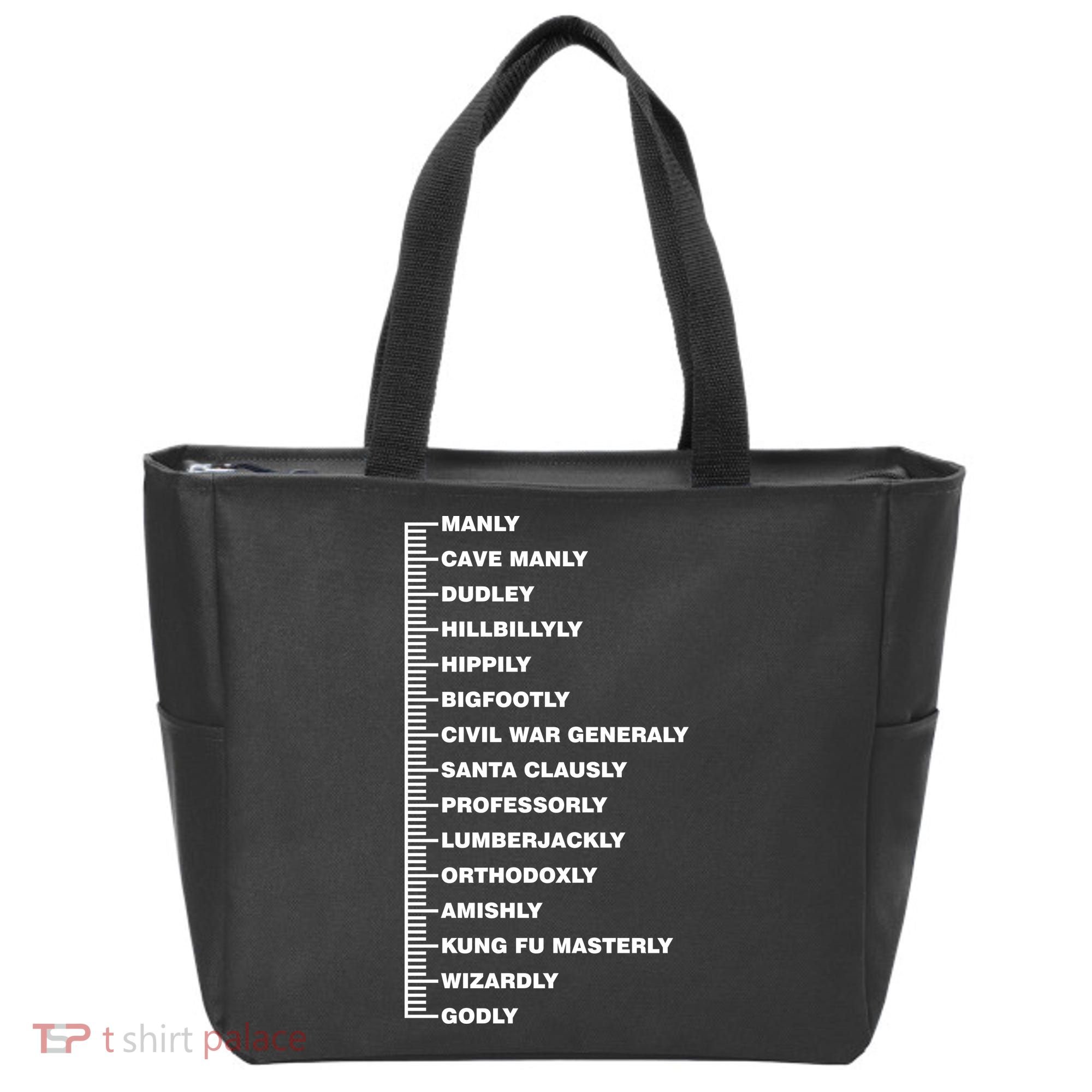 Beardly Manly Beard Growth Chart Tote Bag