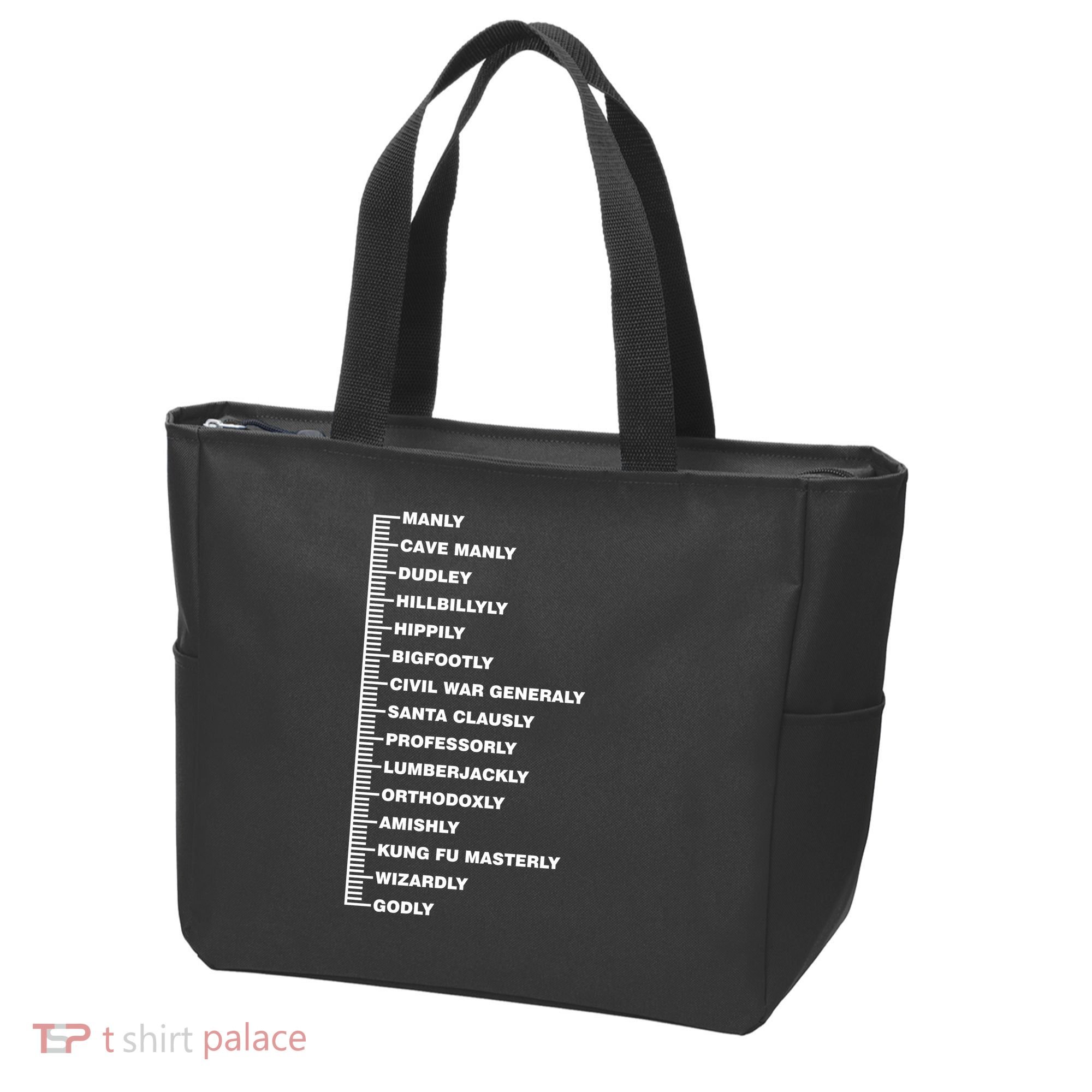 Beardly Manly Beard Growth Chart Tote Bag