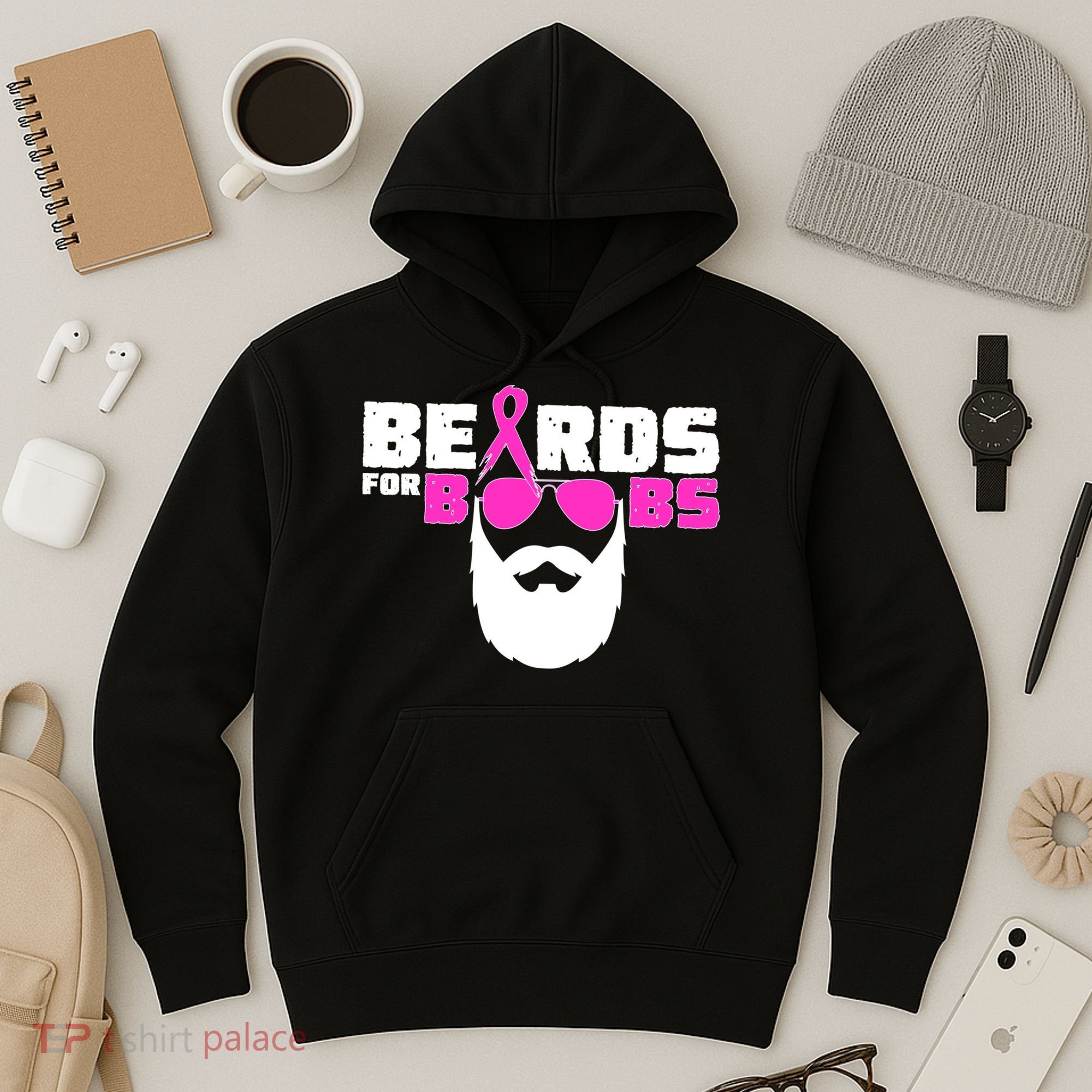 Beards For Boobs Hoodie