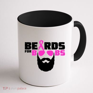 Beards For Boobs Coffee Mug back