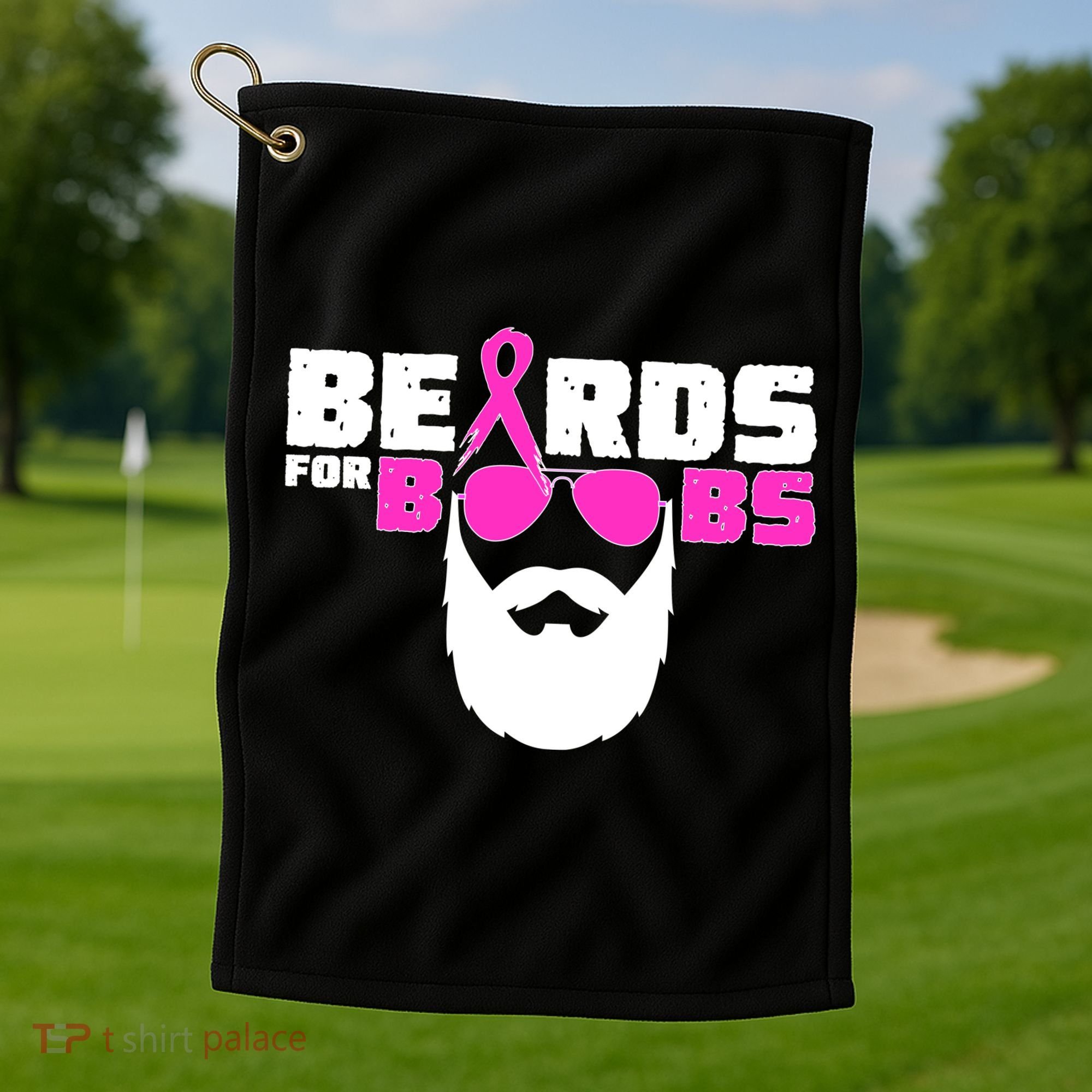 Beards For Boobs Golf Towel