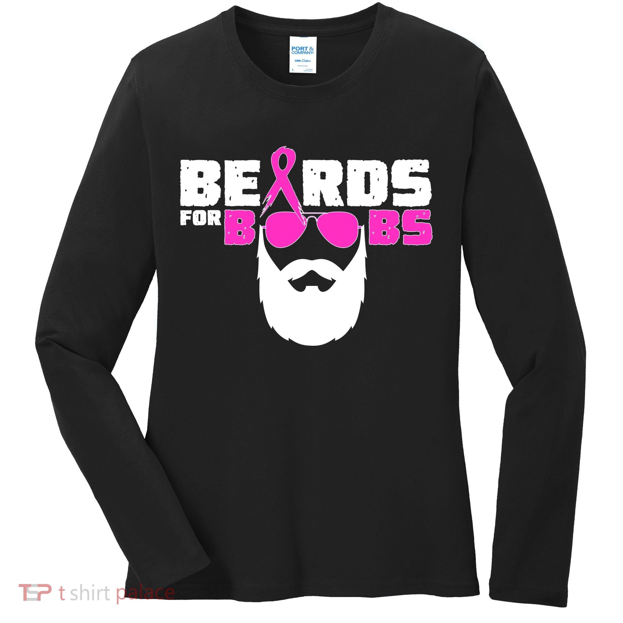 Beards For Boobs Women's Long Sleeve Shirt