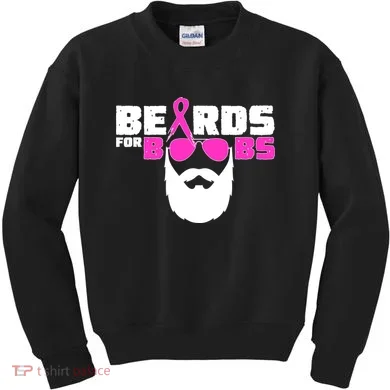 Beards For Boobs Kids Sweatshirt