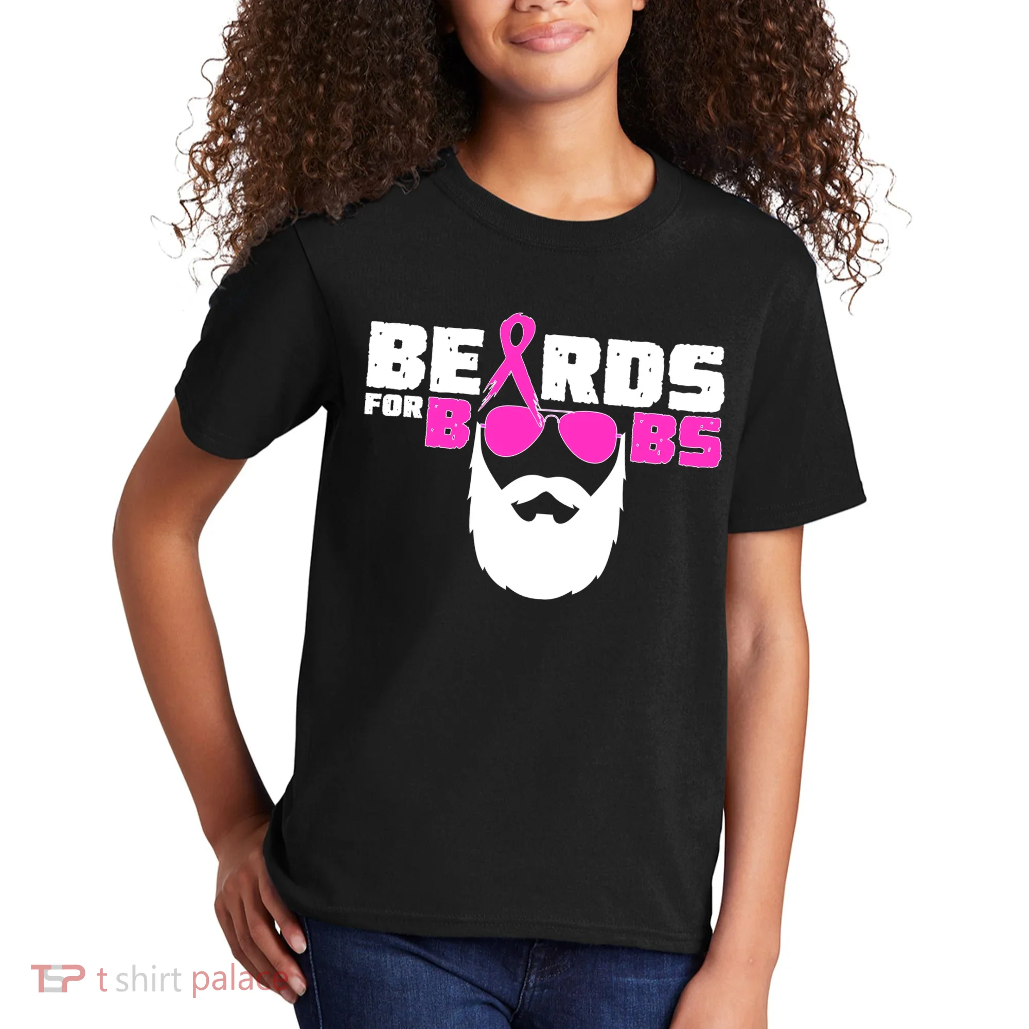 Beards For Boobs Kids T-Shirt