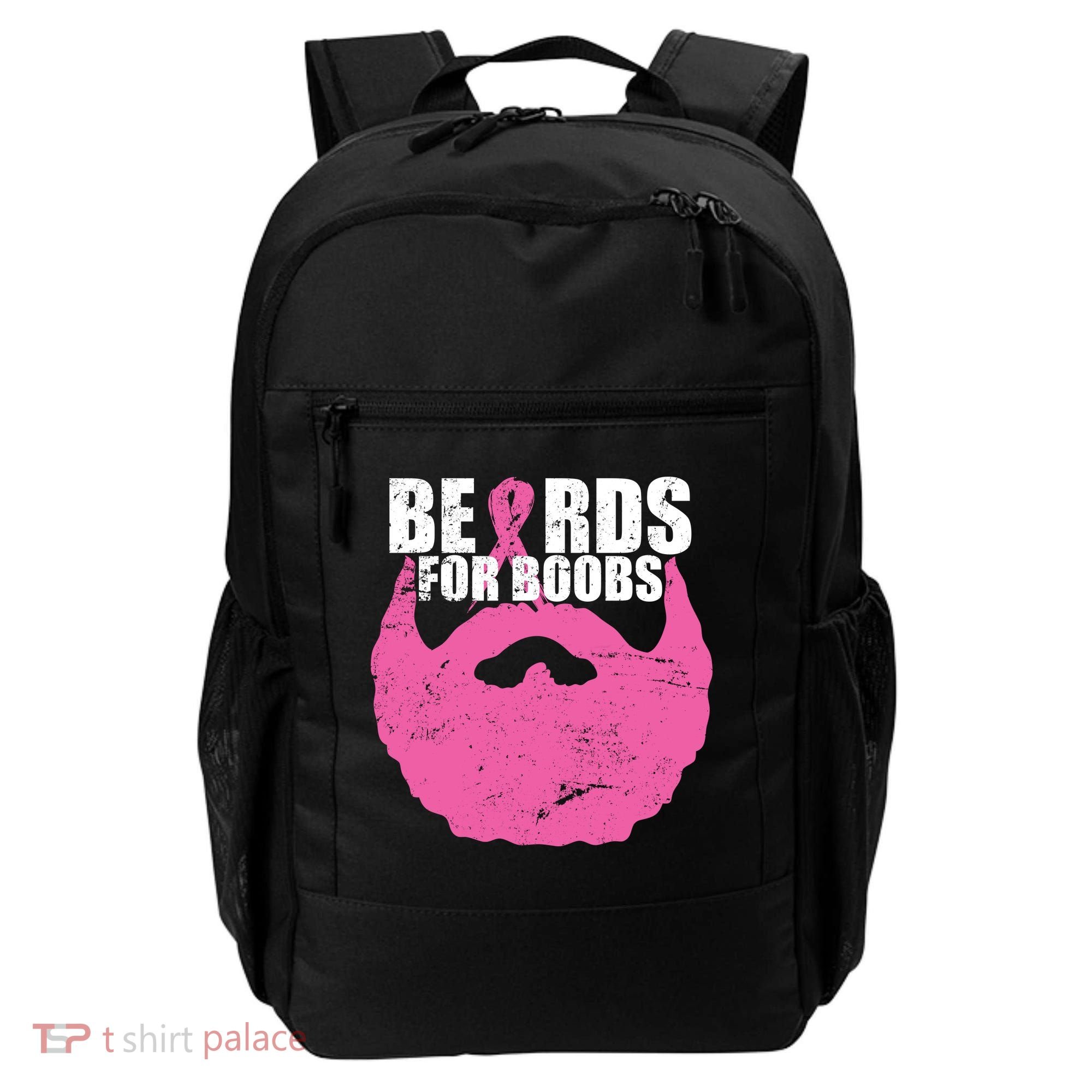 Beards For Boobs Breast Cancer Backpack