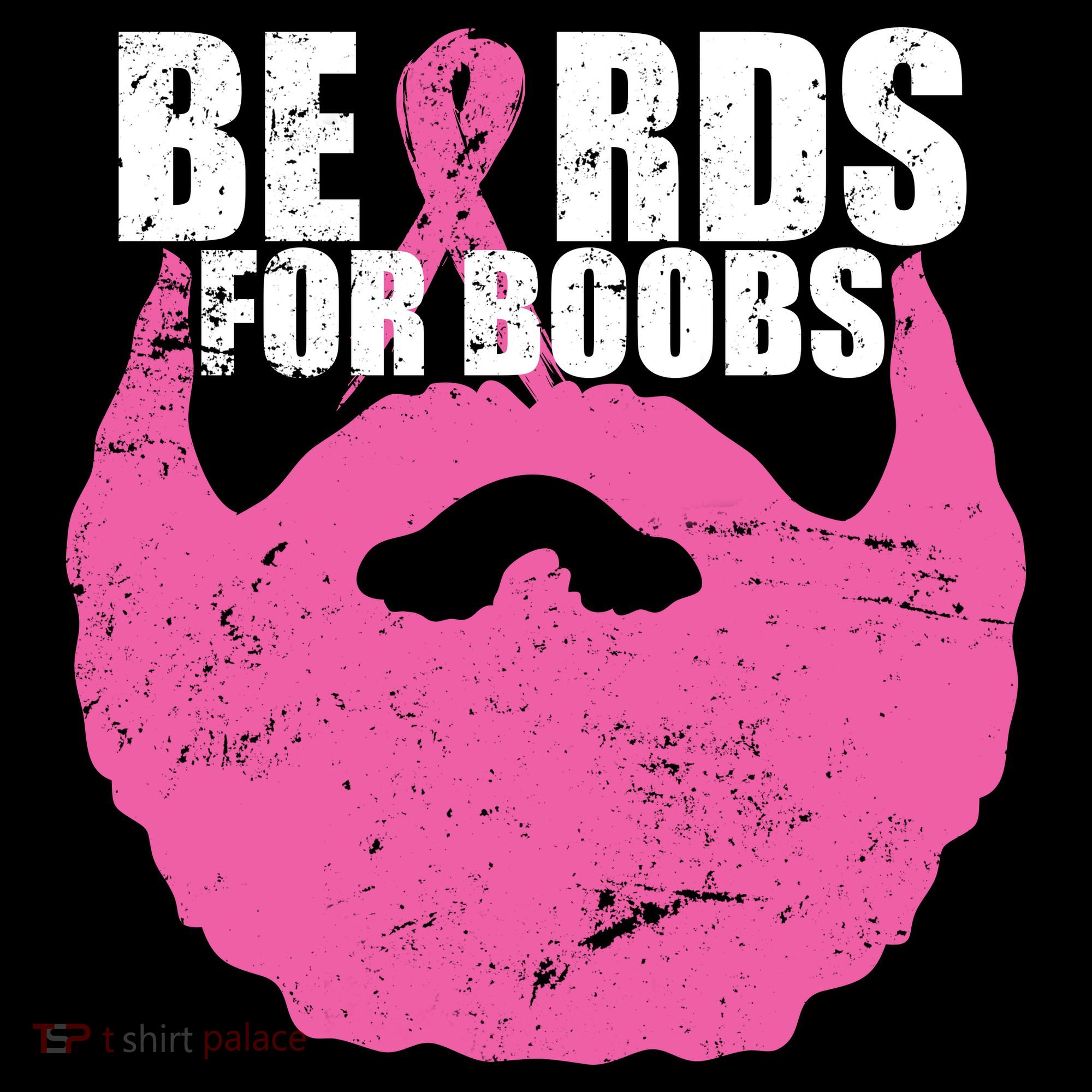Beards For Boobs Breast Cancer Button