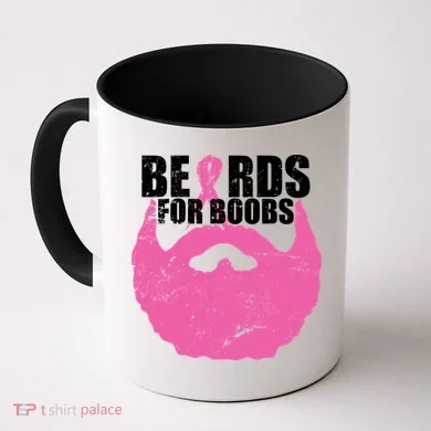 Beards For Boobs Breast Cancer Coffee Mug