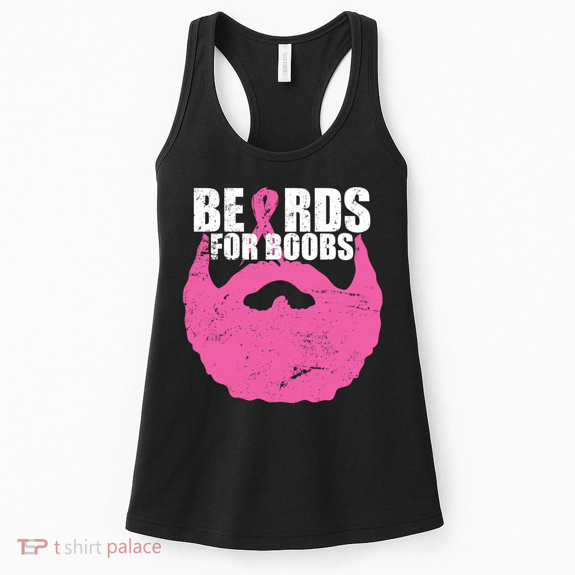 Beards For Boobs Breast Cancer Women's Tank Top