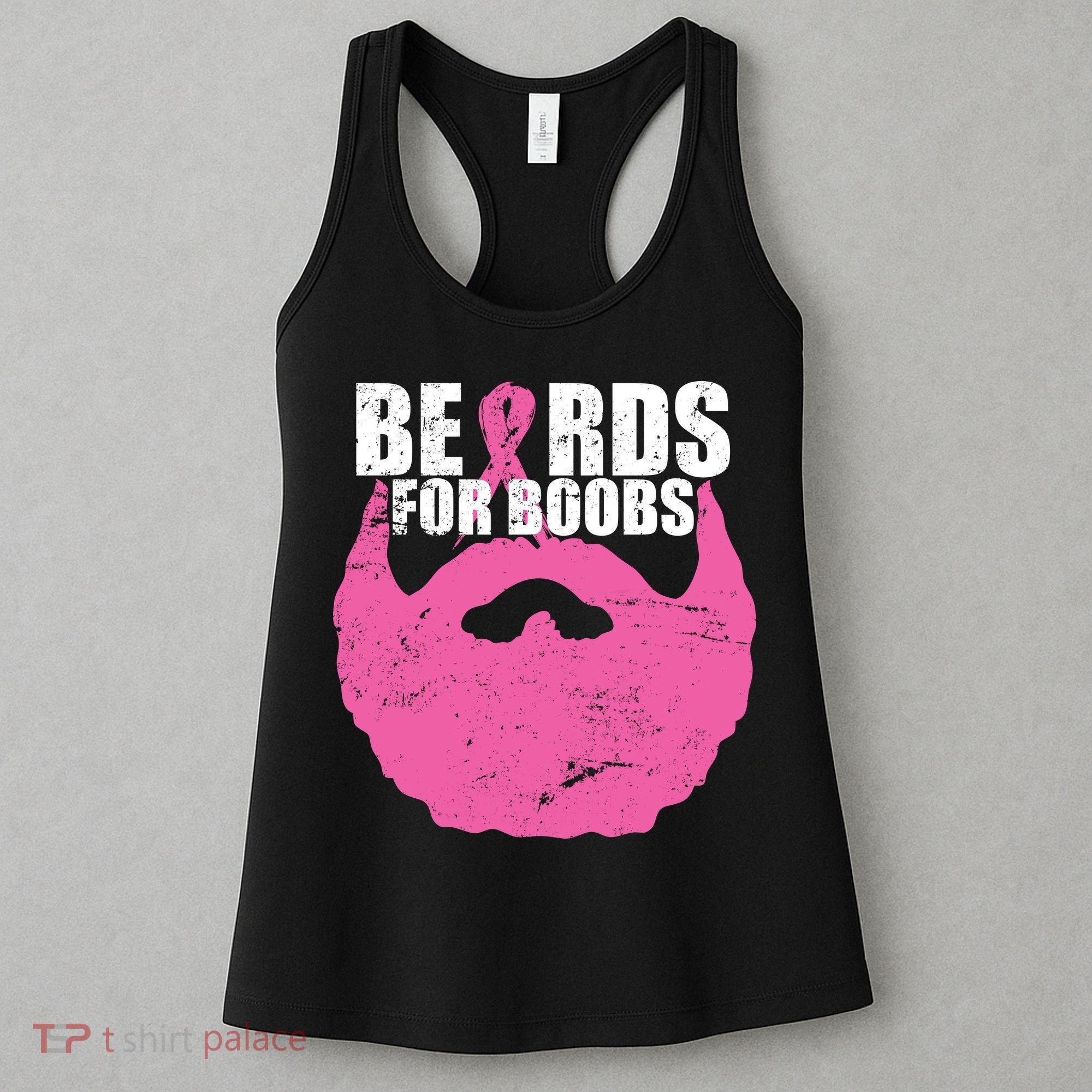 Beards For Boobs Breast Cancer Women's Tank Top