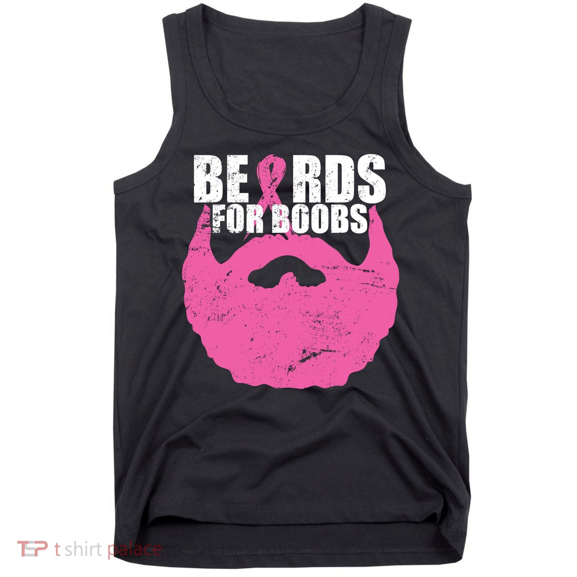 Beards For Boobs Breast Cancer Tank Top