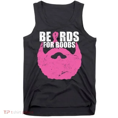 Beards For Boobs Breast Cancer Tank Top