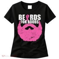 Beards For Boobs Breast Cancer Women's T-Shirt thumb 0