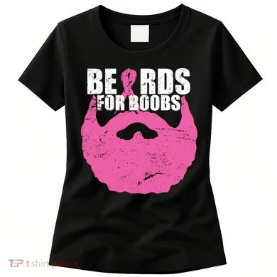 Beards For Boobs Breast Cancer Women's T-Shirt