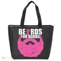 Beards For Boobs Breast Cancer Tote Bag thumb 0