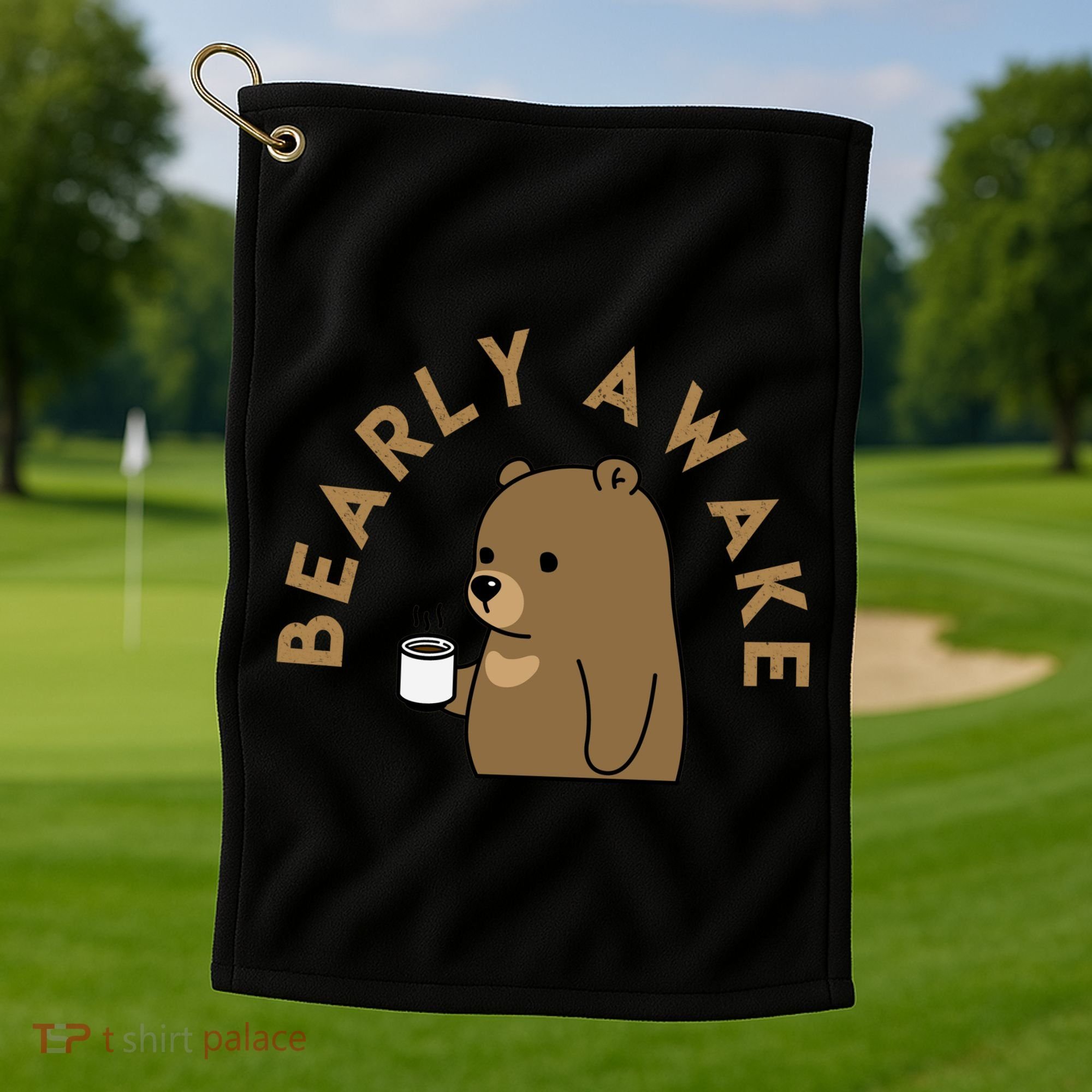 Bearly Awake Golf Towel