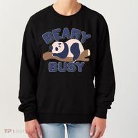 Beary Busy Cute Lazy Panda Women's Sweatshirt thumb 0