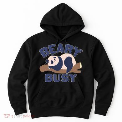 Beary Busy Cute Lazy Panda Hoodie