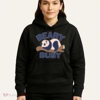 Beary Busy Cute Lazy Panda Hoodie thumb 5