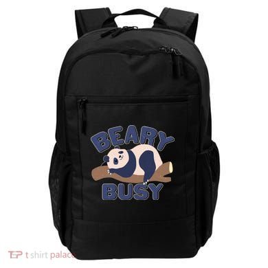 Beary Busy Cute Lazy Panda Backpack
