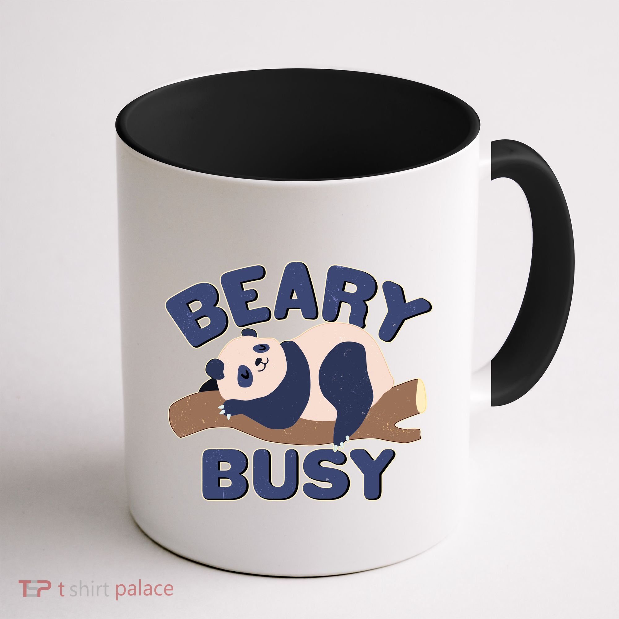 Beary Busy Cute Lazy Panda Coffee Mug