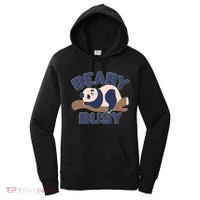Beary Busy Cute Lazy Panda Women's Hoodie thumb 0