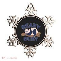 Beary Busy Cute Lazy Panda Ornament thumb 0
