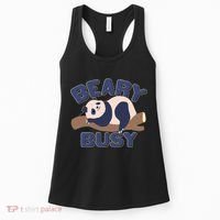 Beary Busy Cute Lazy Panda Women's Tank Top thumb 0
