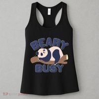 Beary Busy Cute Lazy Panda Women's Tank Top thumb 3