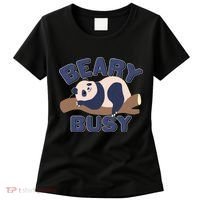 Beary Busy Cute Lazy Panda Women's T-Shirt thumb 0