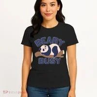 Beary Busy Cute Lazy Panda Women's T-Shirt thumb 4