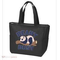 Beary Busy Cute Lazy Panda Tote Bag thumb 3