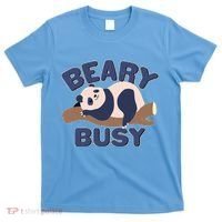 Beary Busy Cute Lazy Panda T-Shirt thumb 0