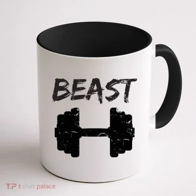 Beast Gym Logo Coffee Mug back