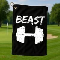 Beast Gym Logo Golf Towel thumb 1