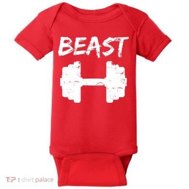 Beast Gym Logo Baby Bodysuit