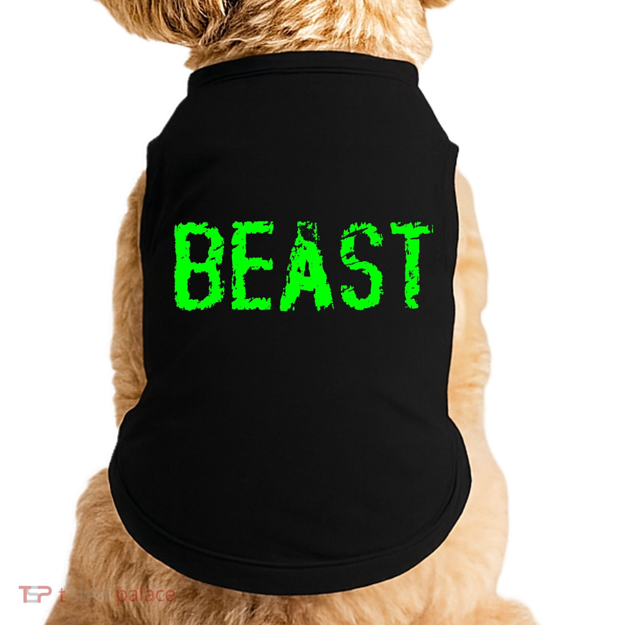 Beast Gym Workout Mode Fitness Logo Doggie Tank