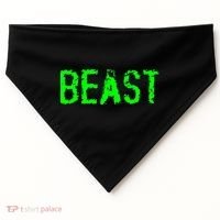Beast Gym Workout Mode Fitness Logo USA-Made Doggie Bandana thumb 0