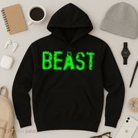 Beast Gym Workout Mode Fitness Logo Hoodie thumb 3