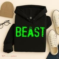 Beast Gym Workout Mode Fitness Logo Hoodie thumb 4
