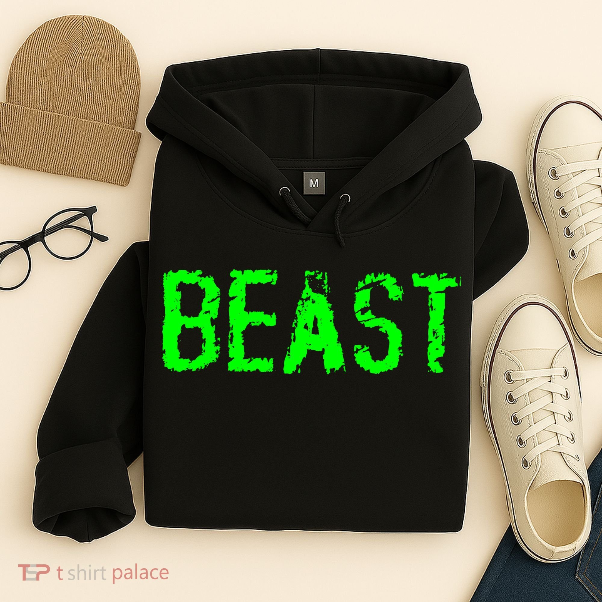 Beast Gym Workout Mode Fitness Logo Hoodie