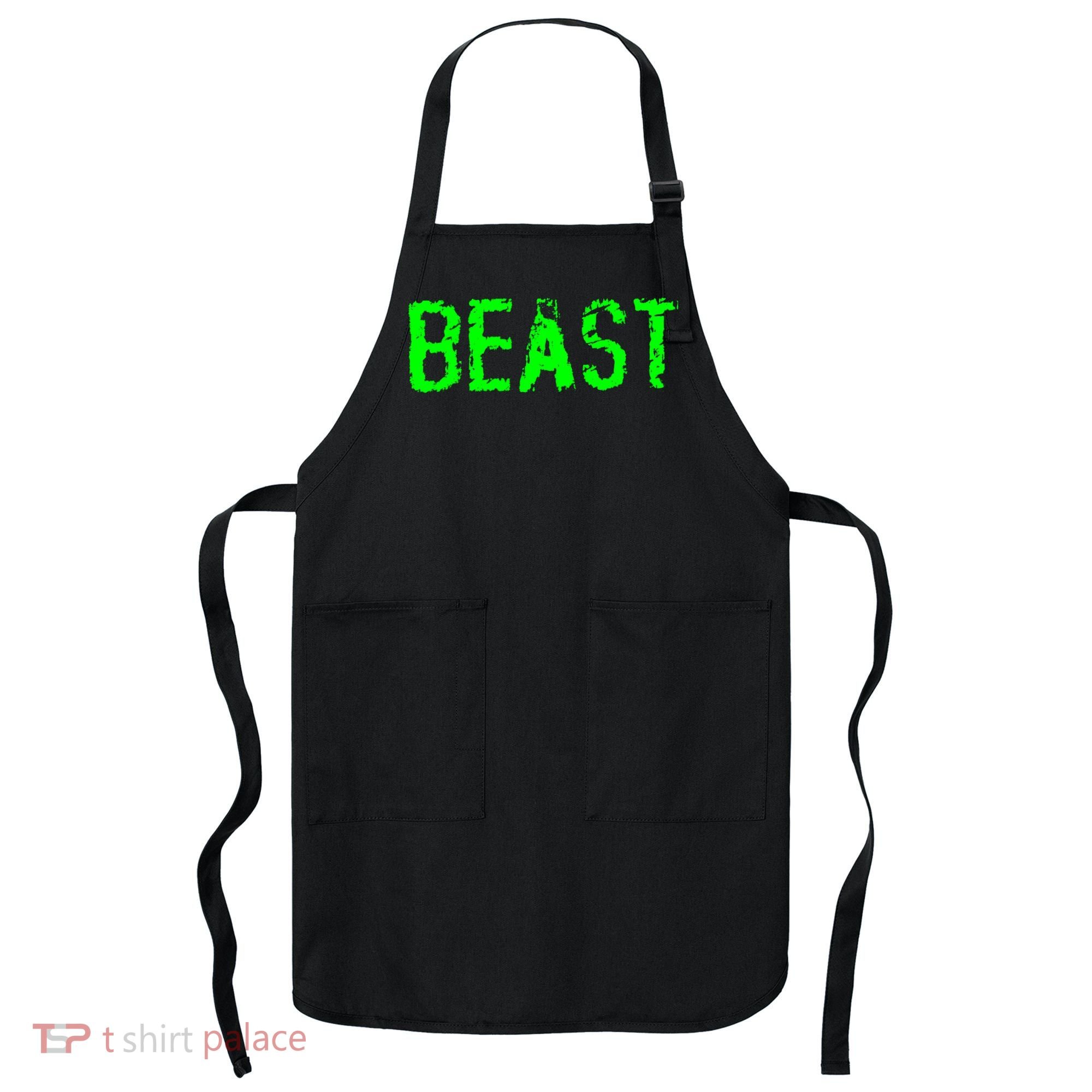 Beast Gym Workout Mode Fitness Logo Apron