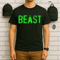Beast Gym Workout Mode Fitness Logo T-Shirt thumb 6