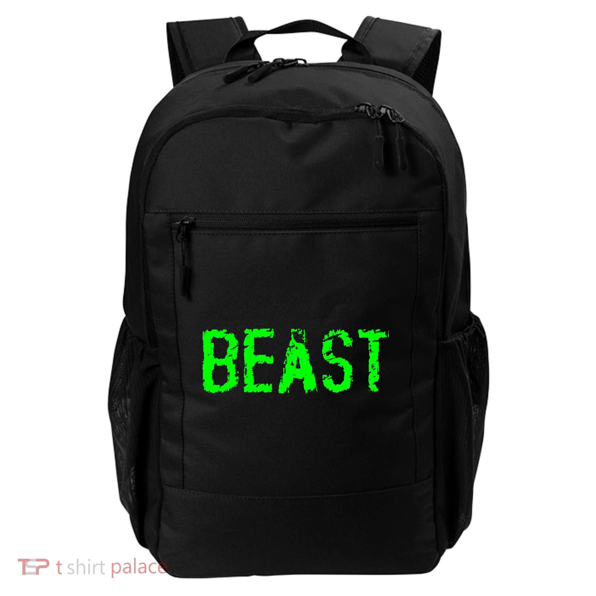 Beast Gym Workout Mode Fitness Logo Backpack