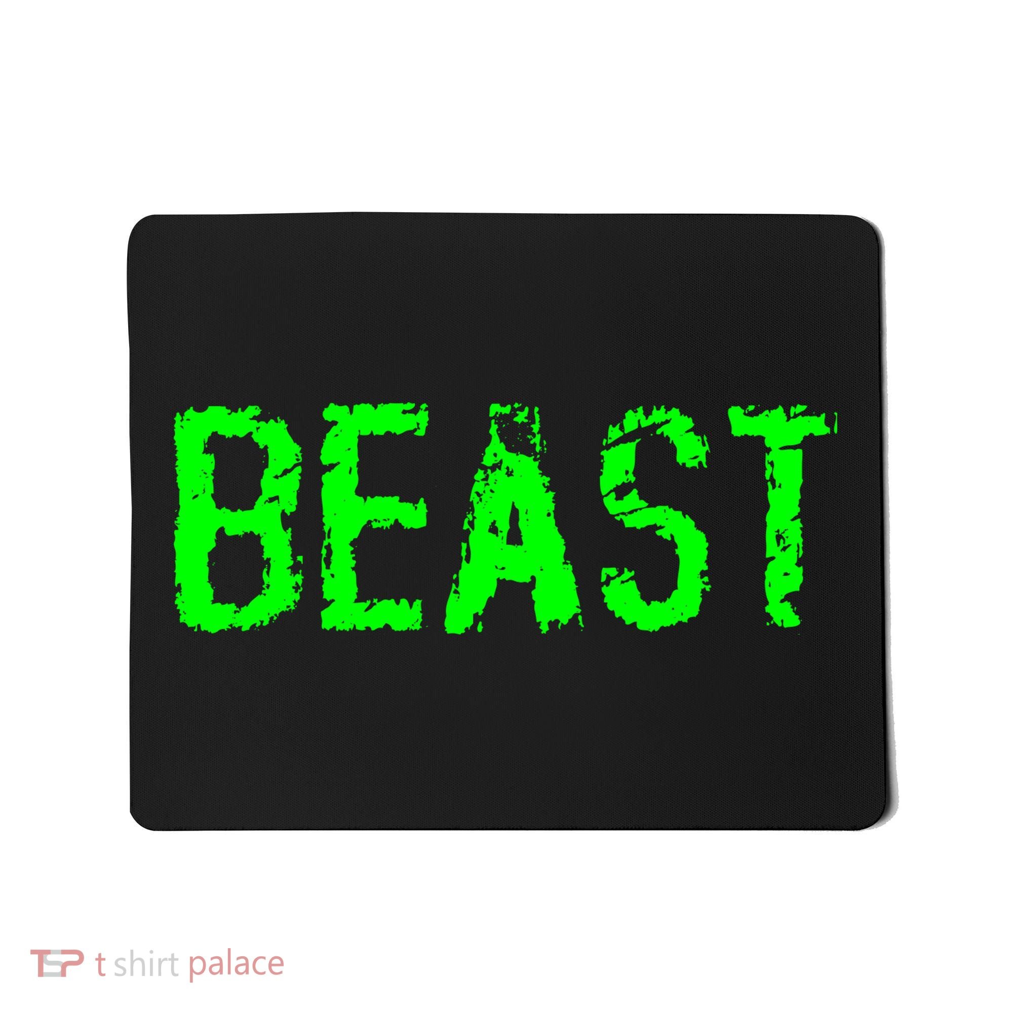 Beast Gym Workout Mode Fitness Logo Mousepad