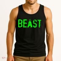 Beast Gym Workout Mode Fitness Logo Tank Top thumb 3