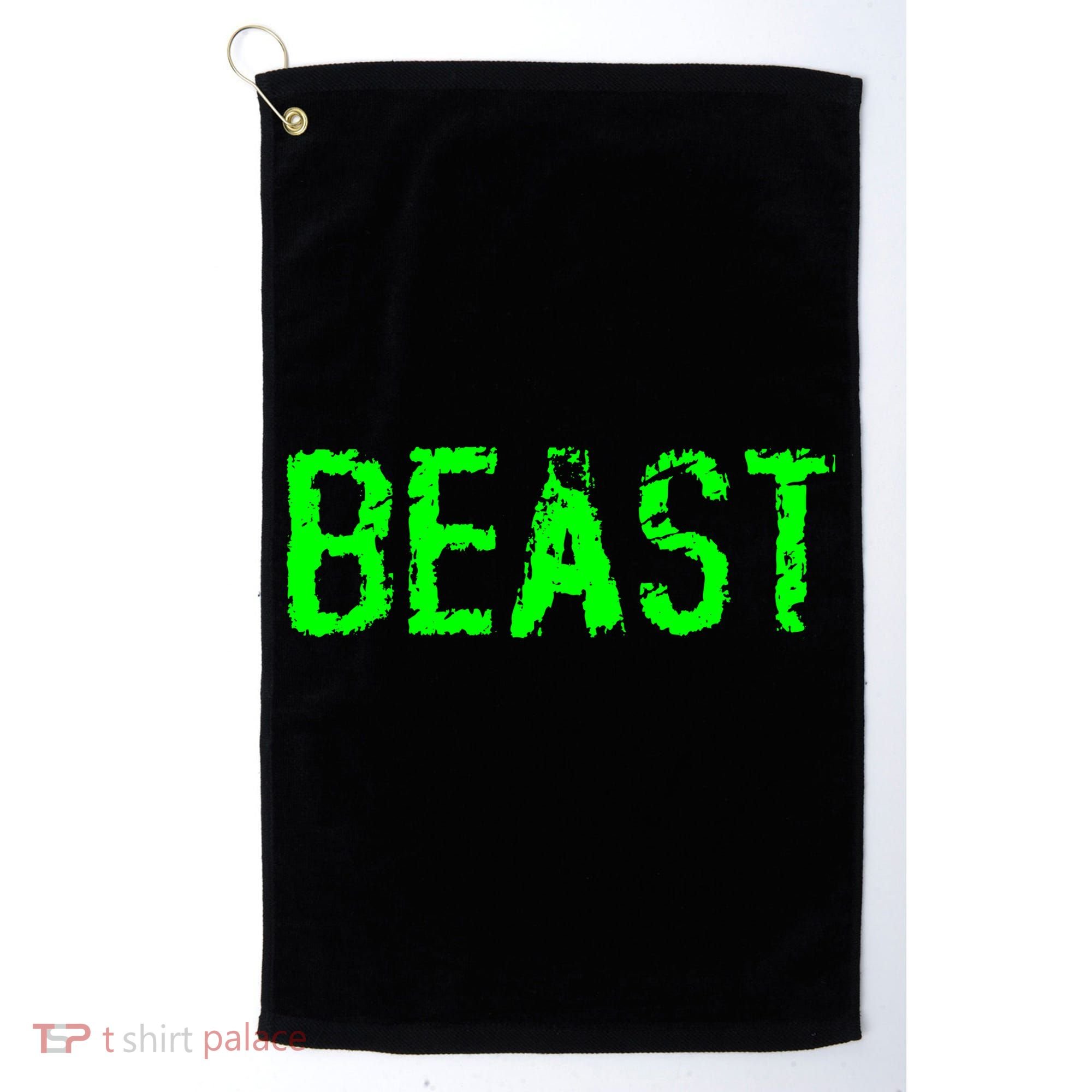 Beast Gym Workout Mode Fitness Logo Golf Towel